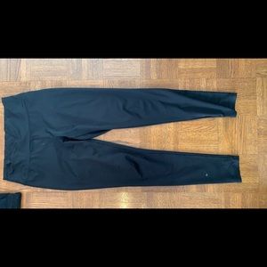 Black high-rise silk leggings - stretchy and comfy